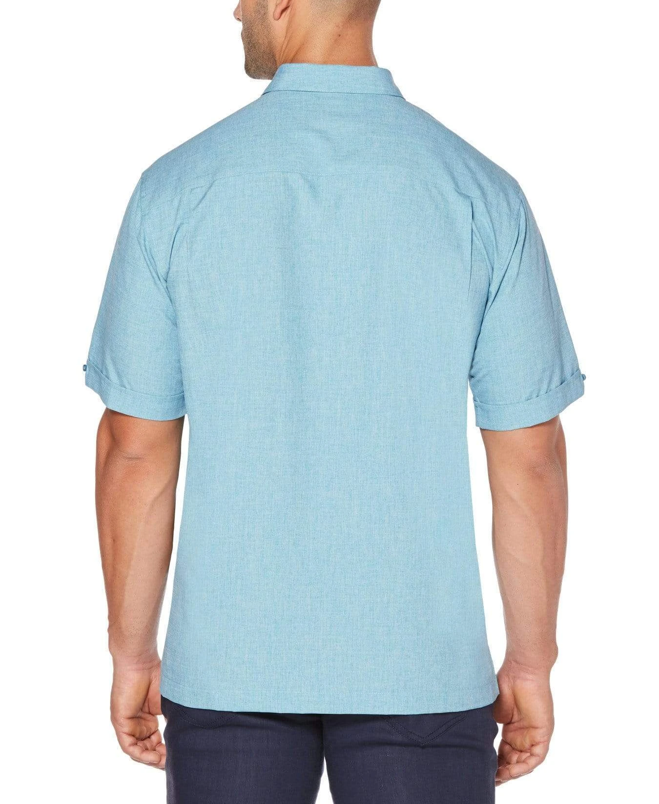 Big & Tall Geo Embroidered Panel Shirt 4 Big & Tall Geo Embroidered Panel Shirt - Image 2