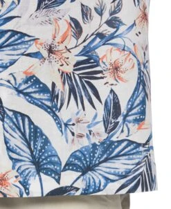 Big & Tall Linen Blend Floral Print Shirt -Cubavera Casual Wear Big Tall Linen Blend Floral Print Shirt Cubavera 4