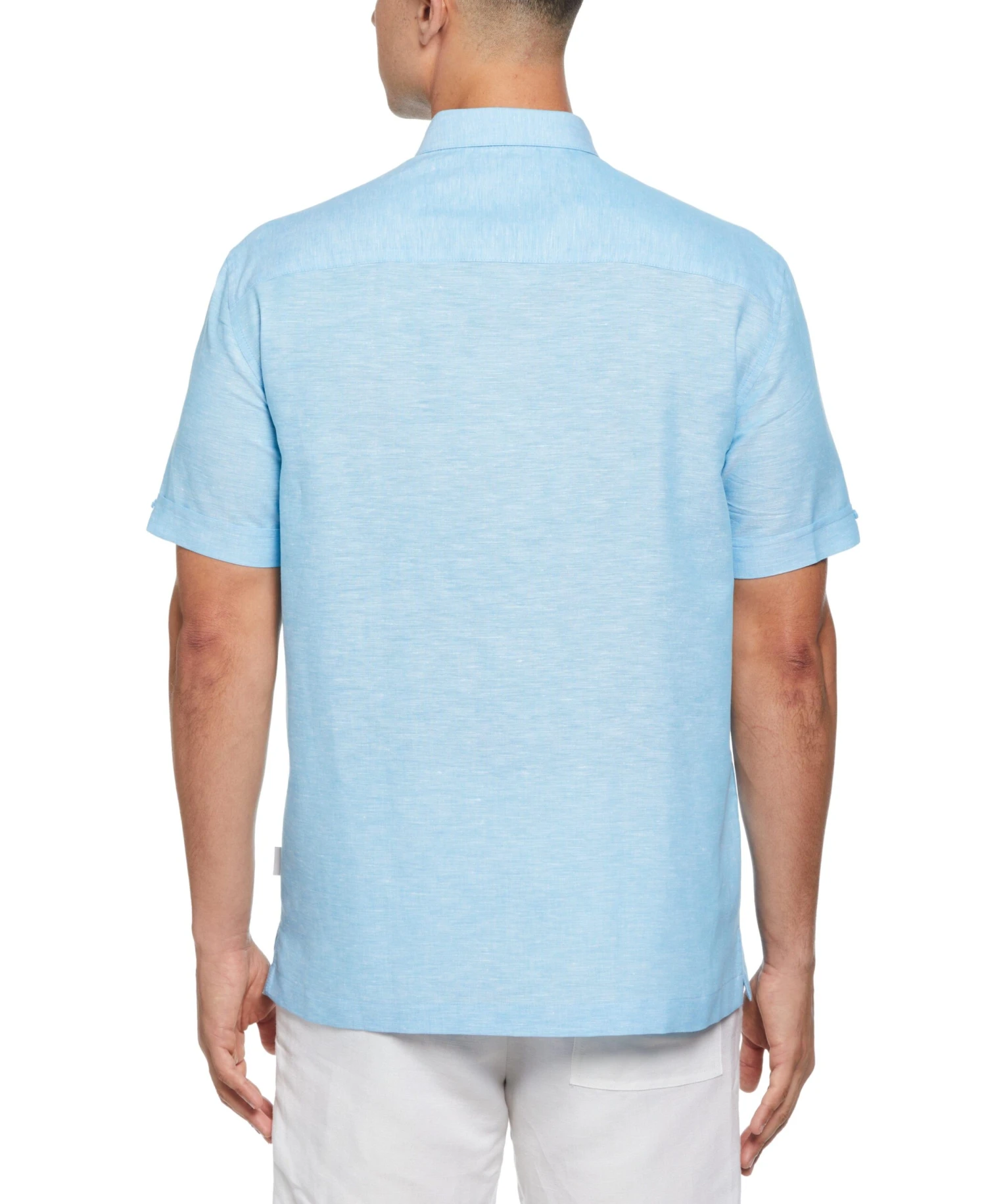 Big & Tall Linen Blend Pintuck Embroidery Shirt 4 Big & Tall Linen Blend Pintuck Embroidery Shirt - Image 2