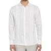 Big & Tall Multi Tuck Linen Guayabera Shirt 1 Big & Tall Multi Tuck Linen Guayabera Shirt -Cubavera Casual Wear Big Tall Multi Tuck Linen Guayabera Shirt Brilliant White Cubavera