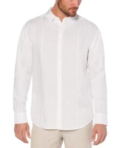 Big & Tall Solid Linen Sport Shirt
