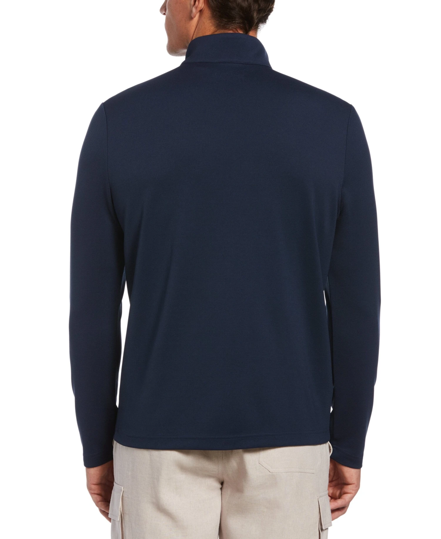 Big & Tall Solid Textured Quarter-Zip Pullover Sweater 4 Big & Tall Solid Textured Quarter-Zip Pullover Sweater - Image 2