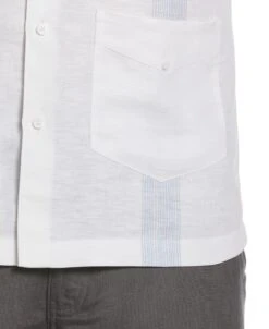 Big & Tall Striped Panel Double Lower Pocket Guayabera Shirt 6 Big & Tall Striped Panel Double Lower Pocket Guayabera Shirt -Cubavera Casual Wear Big Tall Striped Panel Double Lower Pocket Guayabera Shirt Cubavera 3