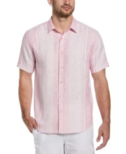 Big & Tall Yarn Dye Textured Stripe Shirt