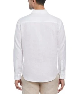 Cubavera Casual Wear -Cubavera Casual Wear Cross Dye Linen Pintuck Embroidered Panel Shirt Cubavera 2