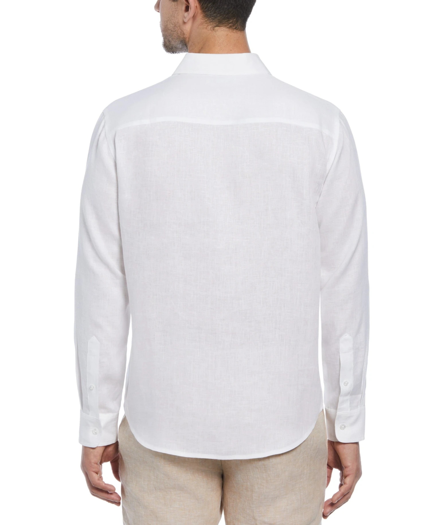 Cross Dye Linen Pintuck Embroidered Panel Shirt 4 Cross Dye Linen Pintuck Embroidered Panel Shirt - Image 2