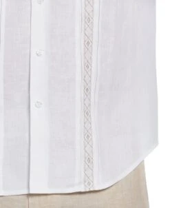 Cross Dye Linen Pintuck Embroidered Panel Shirt 10 Cross Dye Linen Pintuck Embroidered Panel Shirt -Cubavera Casual Wear Cross Dye Linen Pintuck Embroidered Panel Shirt Cubavera 4