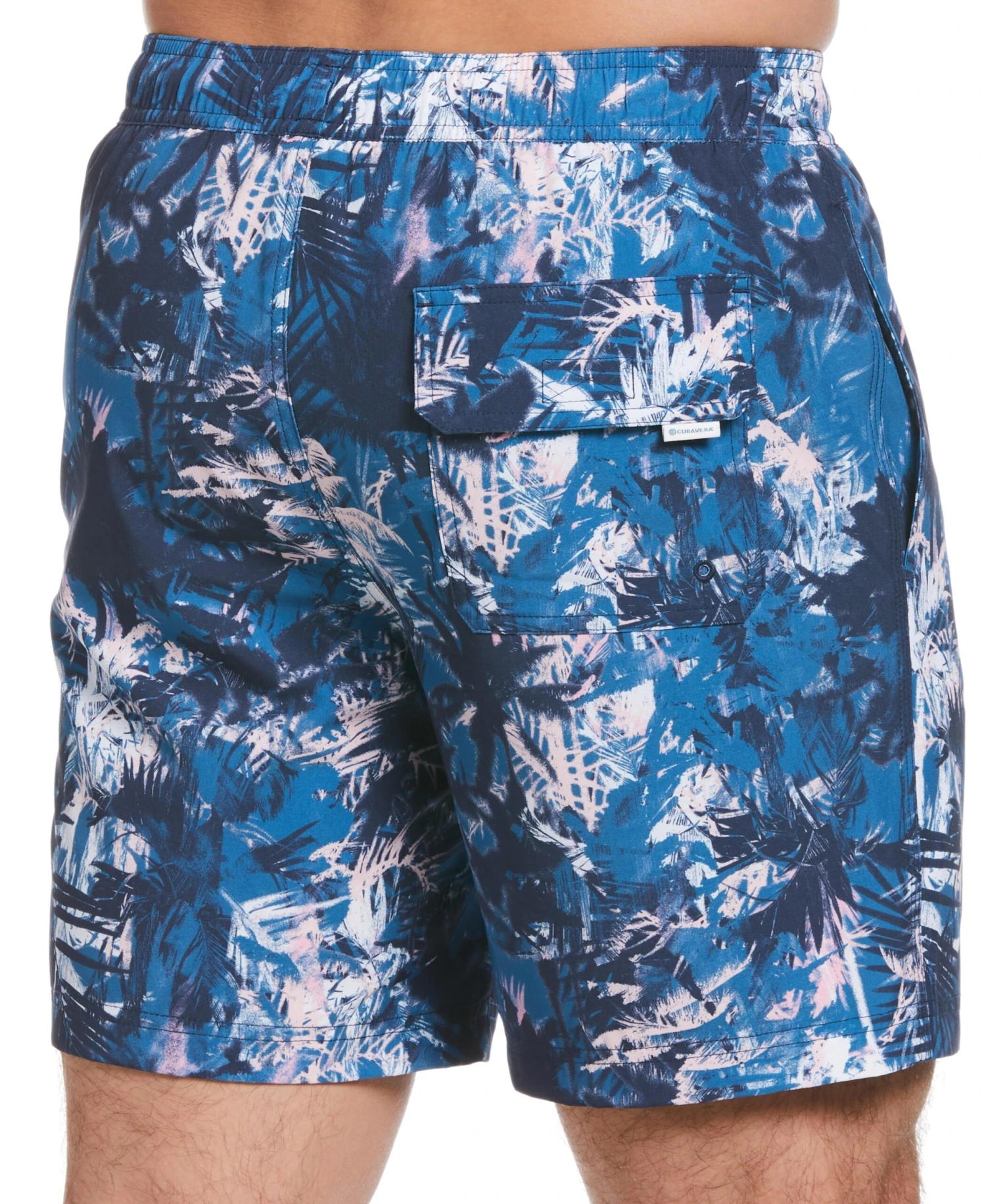 Cubavera™ Palm Print 7" Swim Short 5 Cubavera™ Palm Print 7" Swim Short - Image 3