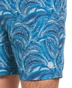 Cubavera™ Wave Print 7" Swim Short -Cubavera Casual Wear Cubavera mens Cubaveratm Wave Print 7 Swim Short Swim blue 5
