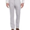 Delave Linen Flat Front Pant 2 Delave Linen Flat Front Pant -Cubavera Casual Wear Delave Linen Flat Front Pant Sleet Cubavera Collection