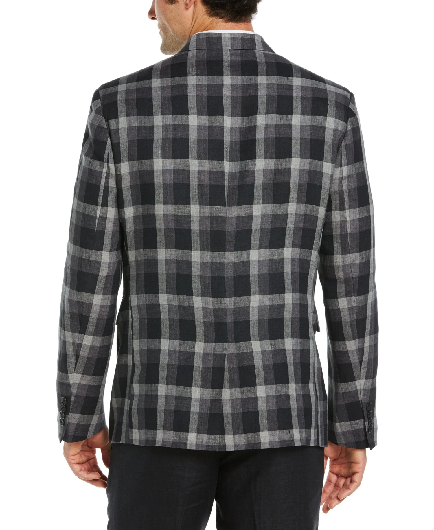 Delave Linen Plaid Sport Coat 4 Delave Linen Plaid Sport Coat - Image 2