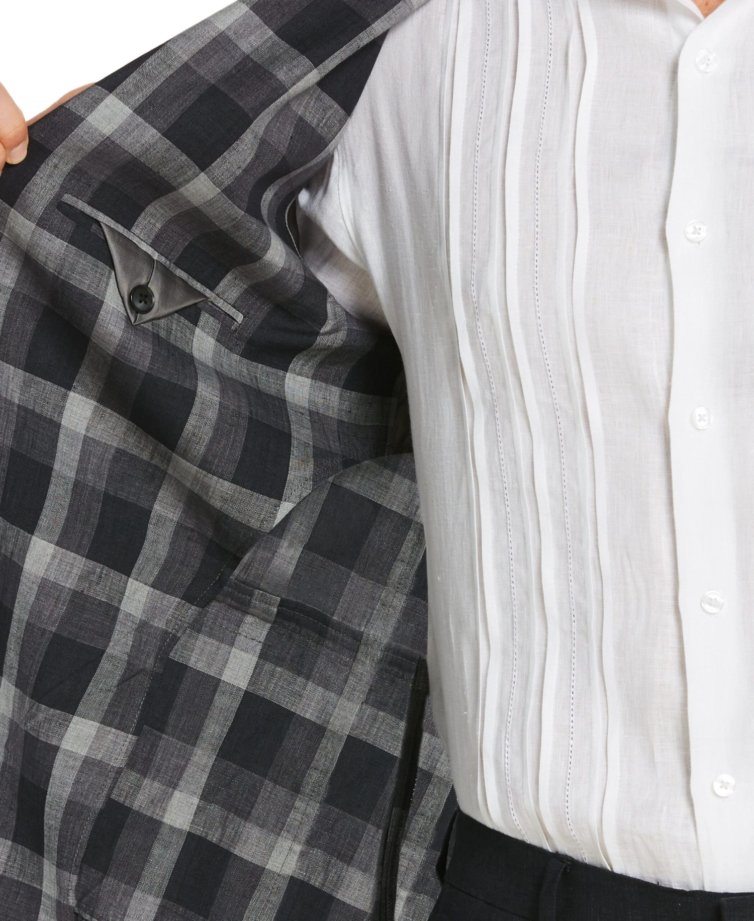 Delave Linen Plaid Sport Coat 5 Delave Linen Plaid Sport Coat - Image 3