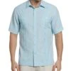 EcoSelect™ Panel Guayabera Shirt 2 EcoSelect™ Panel Guayabera Shirt -Cubavera Casual Wear EcoSelecttm Panel Guayabera Shirt Crystal Blue Cubavera