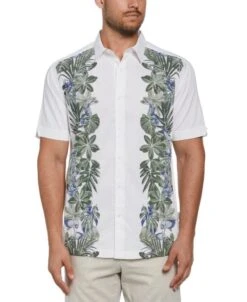 Cubavera Casual Wear 28 Ecoselect™ Tropical Print Panel Shirt