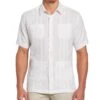 Embroidered Guayabera Shirt -Cubavera Casual Wear Embroidered Guayabera Shirt Bright White Cubavera