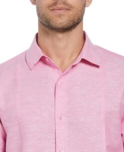 Linen Blend Panel Shirt -Cubavera Casual Wear Linen Blend Panel Shirt Cubavera 3 713512e4 3ef5 4ce2 9aa2 f0da3f1d5e79