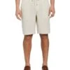 Linen Blend Pull-On Cargo Shorts -Cubavera Casual Wear Linen Blend Pull On Cargo Shorts Silver Lining Cubavera