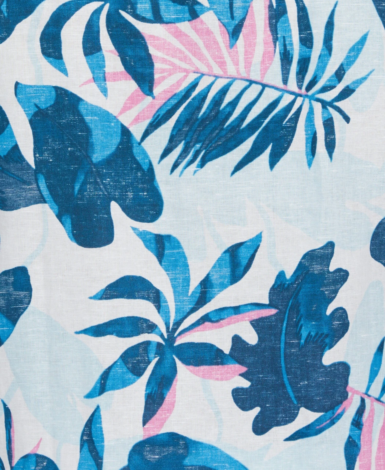 Linen Blend Reverse Tropical Print Shirt 7 Linen Blend Reverse Tropical Print Shirt - Image 5