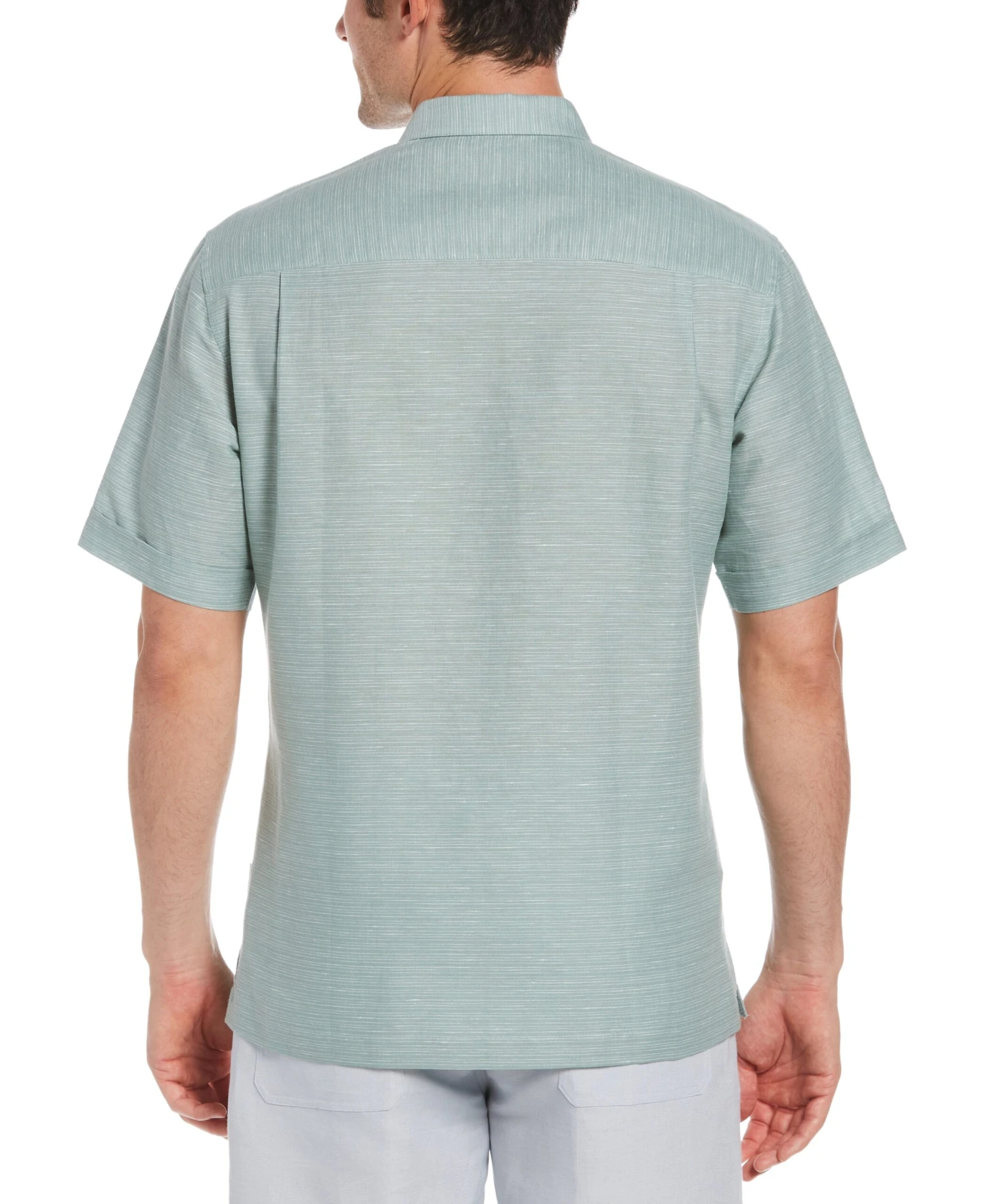 Linen-Blend Yarn Dye Stripe Guayabera Shirt 4 Linen-Blend Yarn Dye Stripe Guayabera Shirt - Image 2