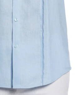 Linen Embroidered Tuck Panel Guayabera Shirt -Cubavera Casual Wear Linen Embroidered Tuck Panel Guayabera Shirt Cubavera Collection 3