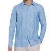 Linen Multi-Tuck Guayabera Shirt -Cubavera Casual Wear Linen Multi Tuck Guayabera Shirt Parisian Blue Cubavera