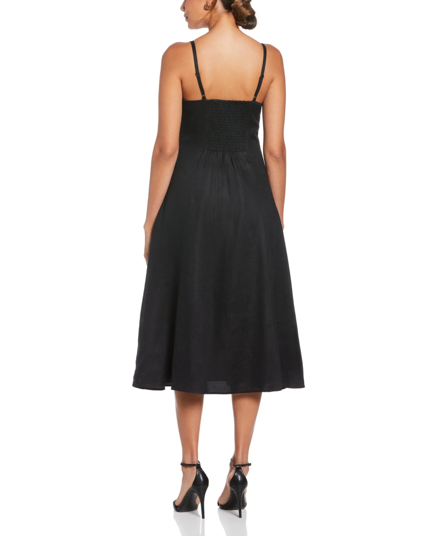Linen Thin Strap Midi Dress 4 Linen Thin Strap Midi Dress - Image 2