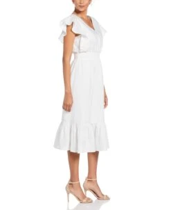 Linen V-Neck Ruffle Sleeve Maxi Dress -Cubavera Casual Wear Linen V Neck Ruffle Sleeve Maxi Dress Cubavera 3 16830cbd 4c58 4024 86c6 9920e1f45133