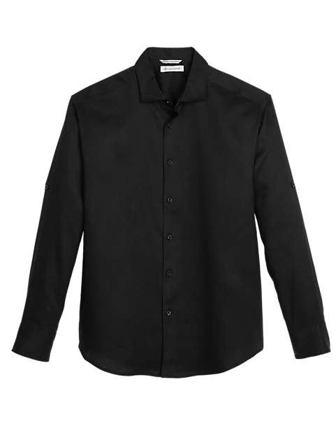 Cubavera Modern Fit Long Sleeve Linen-Blend Shirt, White 3 Cubavera Modern Fit Long Sleeve Linen-Blend Shirt, White