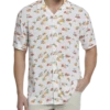 Cubavera Modern Fit Camp Shirt, White Tropical Fruit