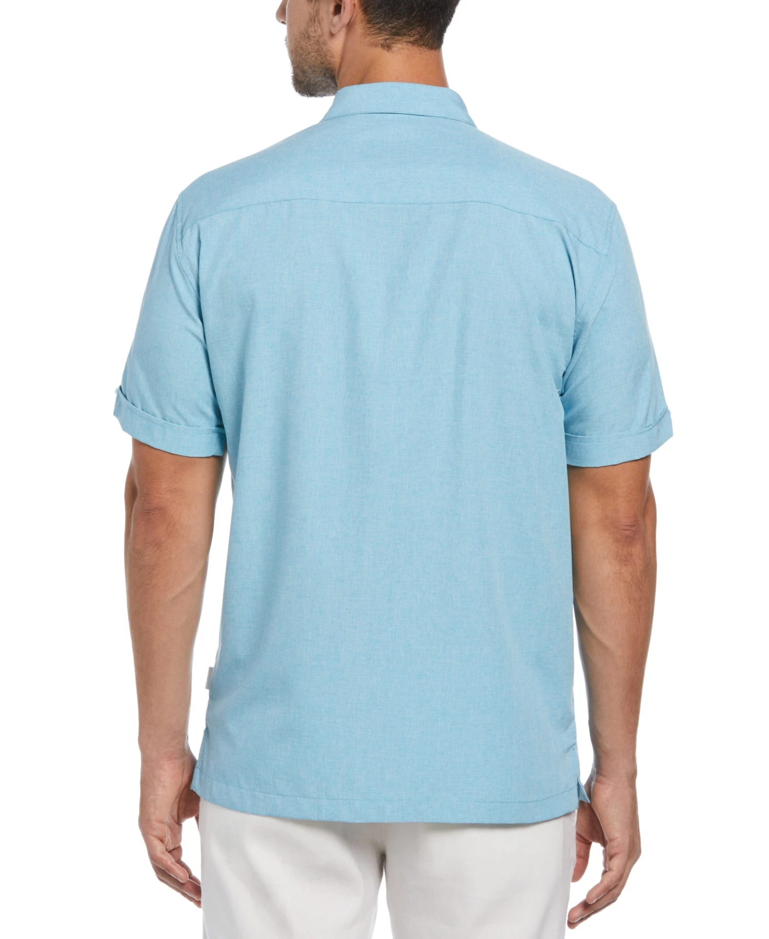 Miami Dolphins Geo Embroidered Panel Chambray Shirt 4 Miami Dolphins Geo Embroidered Panel Chambray Shirt - Image 2