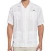Miami Dolphins Logo Linen Short Sleeve 4 Pocket Guayabera 2 Miami Dolphins Logo Linen Short Sleeve 4 Pocket Guayabera -Cubavera Casual Wear Miami Dolphins Logo Linen Short Sleeve 4 Pocket Guayabera Bright White Cubavera