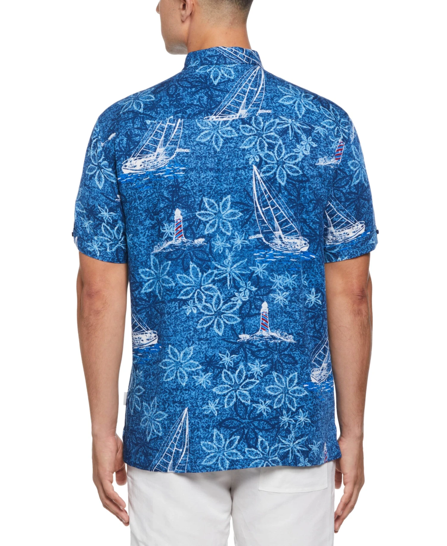 Nautical Tropical Print Shirt 4 Nautical Tropical Print Shirt - Image 2