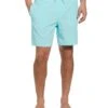 Solid Swim Trunks -Cubavera Casual Wear Solid Swim Trunks Aruba Blue Cubavera