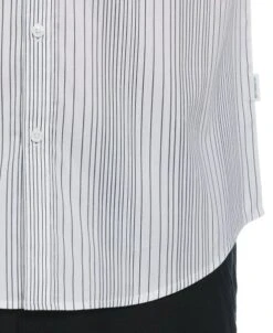 Stripe Banded Collar Shirt -Cubavera Casual Wear Stripe Banded Collar Shirt Cubavera 4