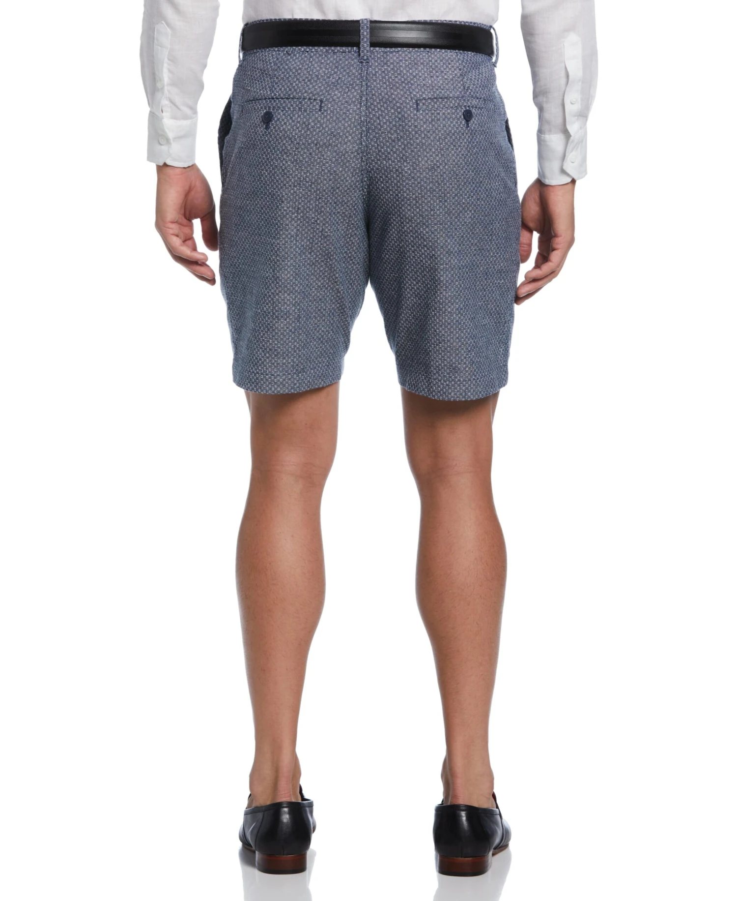 Textured Linen-Blend Flat Front Short 4 Textured Linen-Blend Flat Front Short - Image 2