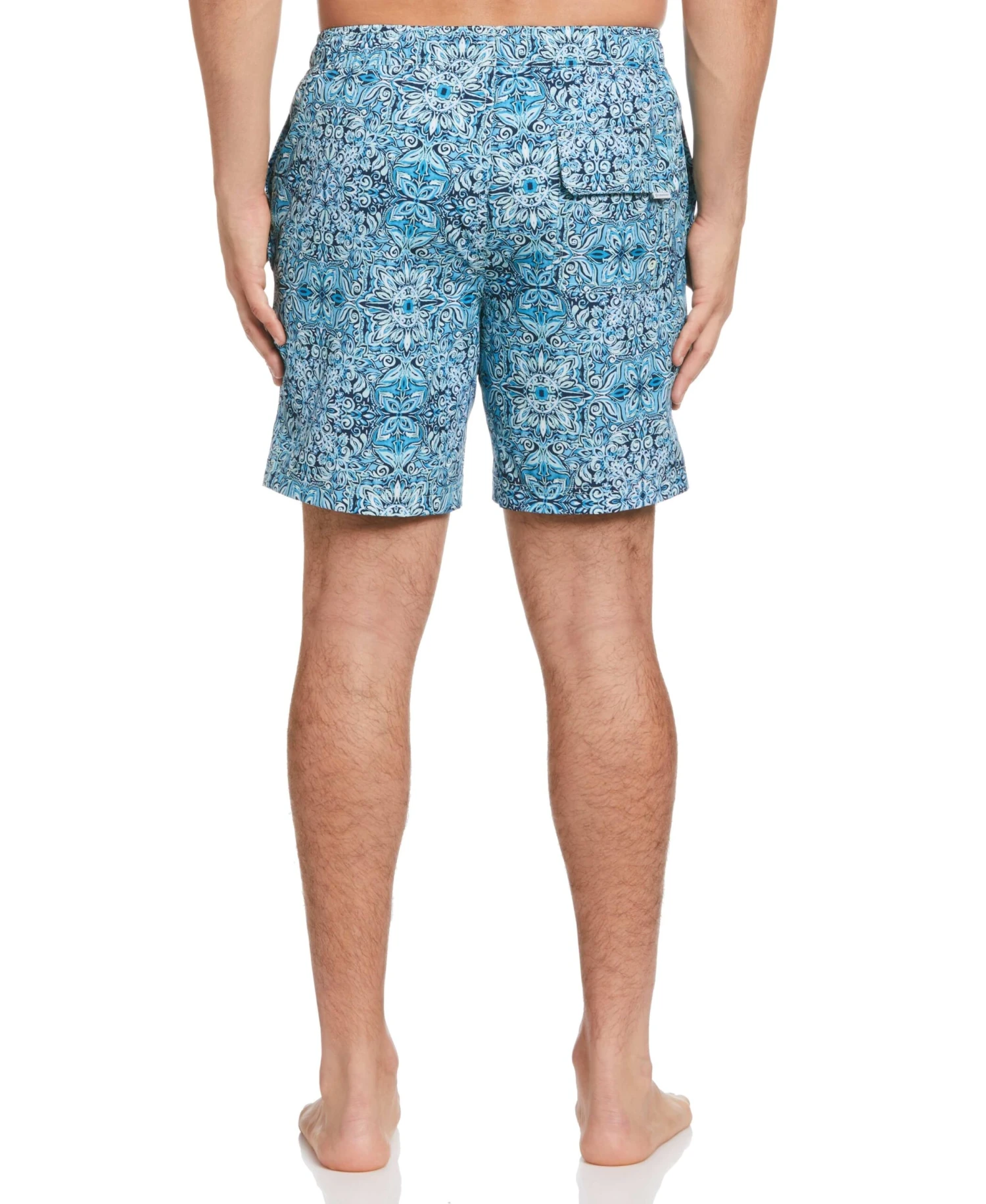 Tile Print 7" Swim Trunks 4 Tile Print 7" Swim Trunks - Image 2