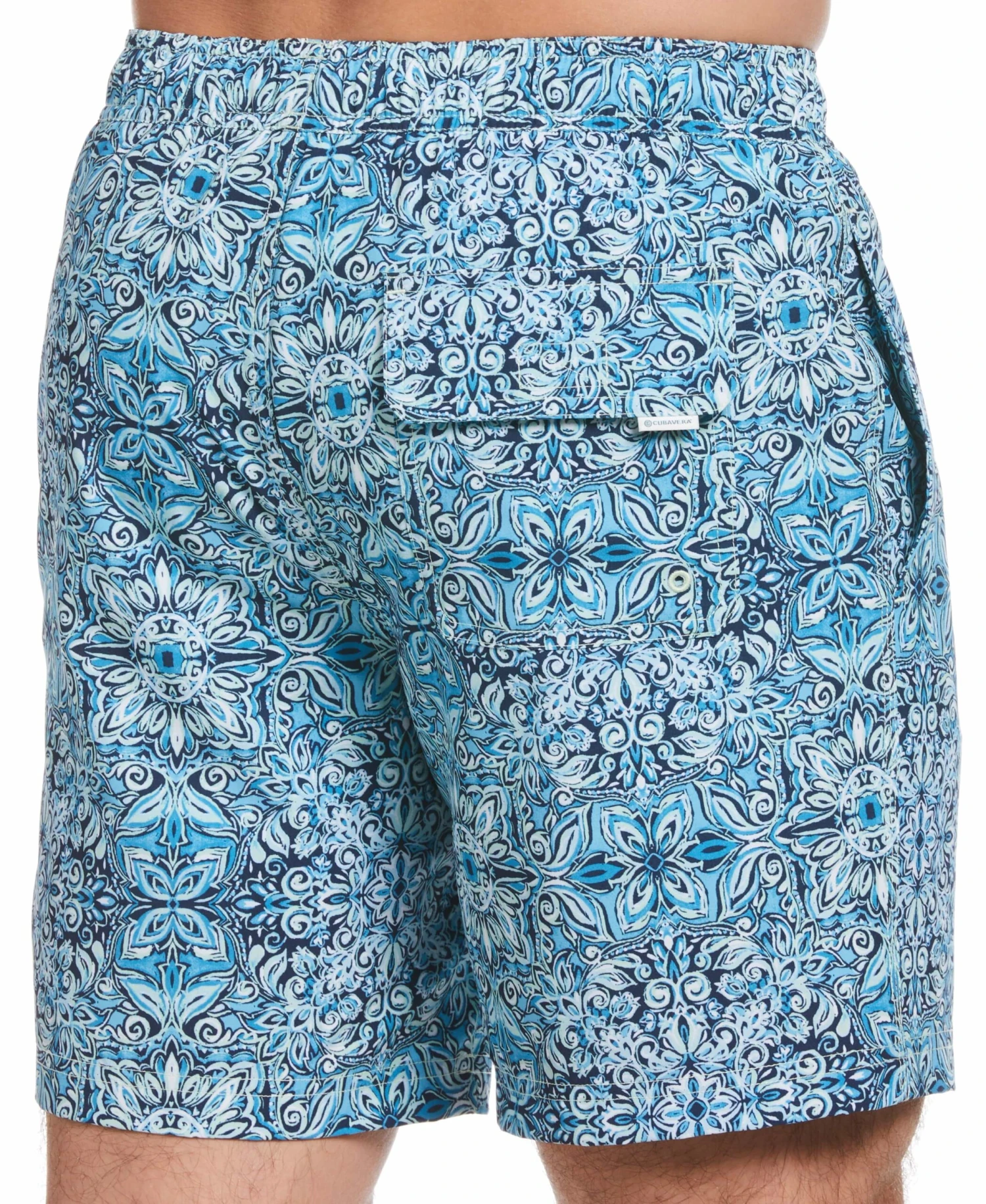 Tile Print 7" Swim Trunks 5 Tile Print 7" Swim Trunks - Image 3