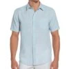 TravelSelect™ Linen-Blend One Pocket Shirt 2 TravelSelect™ Linen-Blend One Pocket Shirt -Cubavera Casual Wear TravelSelecttm Linen Blend One Pocket Shirt Cerulean Cubavera