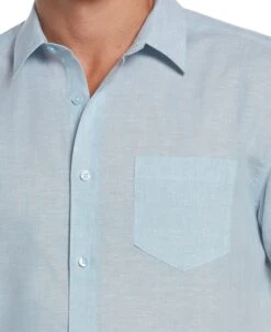 TravelSelect™ Linen-Blend One Pocket Shirt -Cubavera Casual Wear TravelSelecttm Linen Blend One Pocket Shirt Cubavera 3