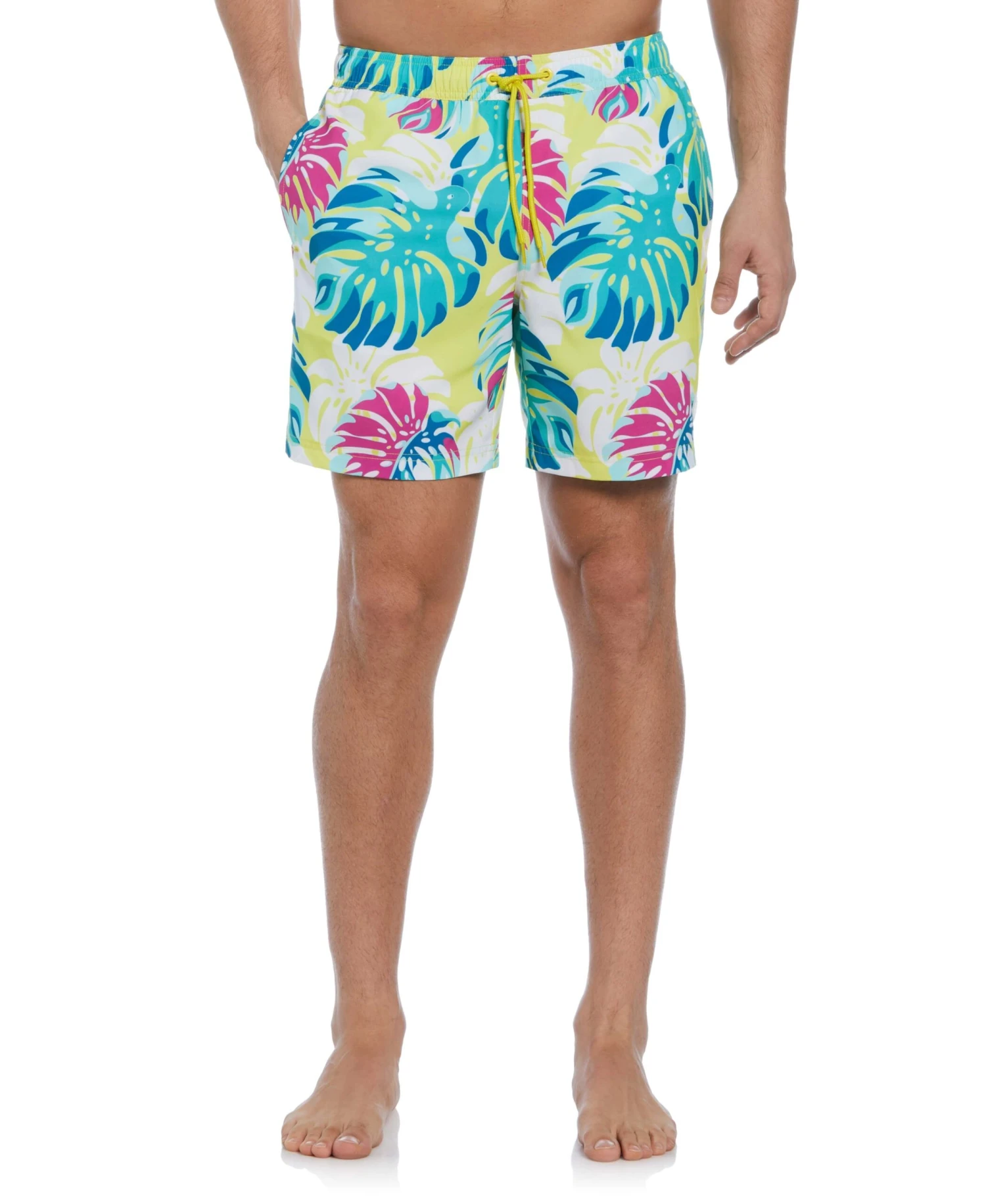Tropical Leaf Print Swim Short 3 Tropical Leaf Print Swim Short