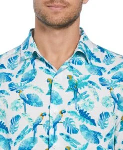 Tropical Parrot Print Shirt -Cubavera Casual Wear Tropical Parrot Print Shirt Cubavera 3
