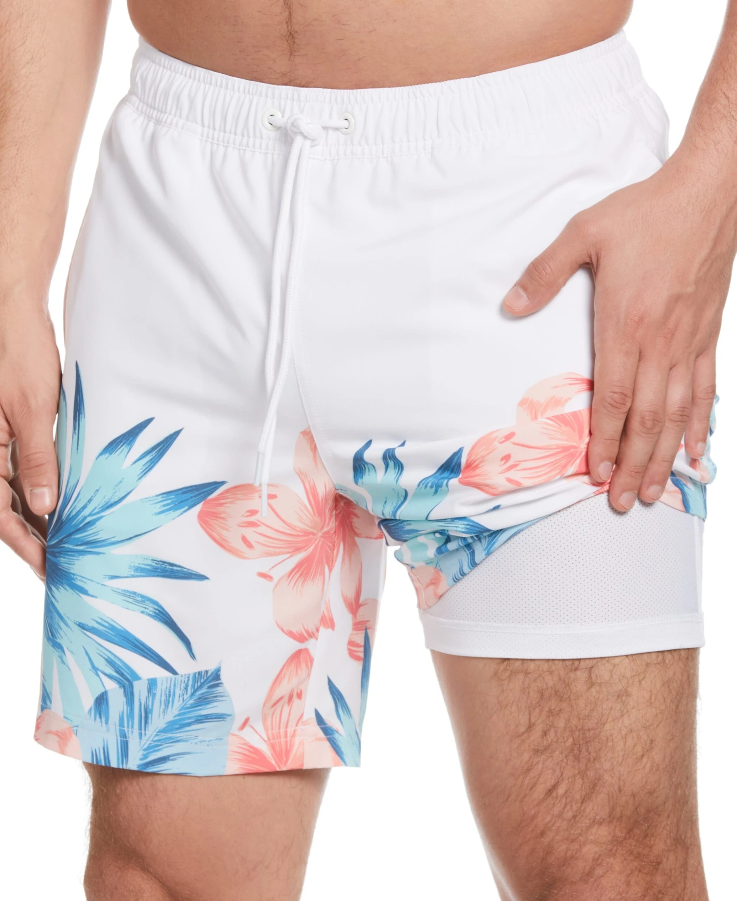 Tropical Placement Print 7" Swim Trunks 5 Tropical Placement Print 7" Swim Trunks - Image 3