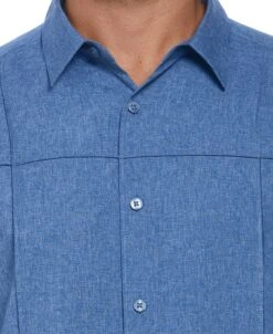 Two-Tone Cross Tuck Chambray Shirt 9 Two-Tone Cross Tuck Chambray Shirt -Cubavera Casual Wear Two Tone Cross Tuck Chambray Shirt Cubavera 3 9fb2dfd6 656b 4aa5 a8b7 3222938a91ca