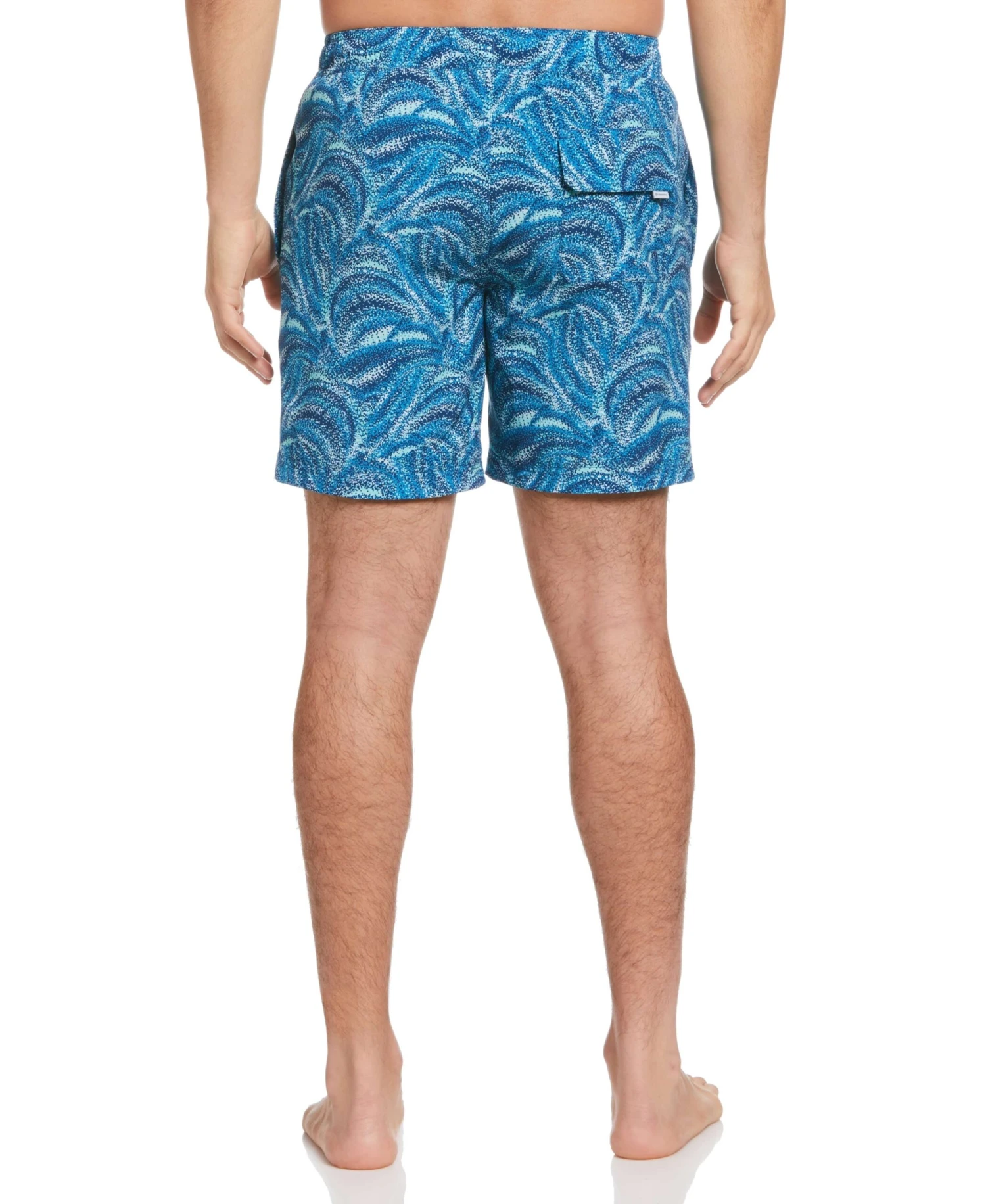 Wave Print 7" Swim Trunks 4 Wave Print 7" Swim Trunks - Image 2