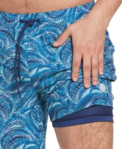 Wave Print 7" Swim Trunks 9 Wave Print 7" Swim Trunks -Cubavera Casual Wear Wave Print 7 Swim Trunks Cubavera 4
