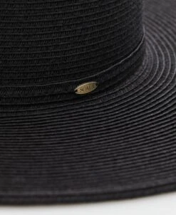 Women's Paper Braid Big Brim Hat 8 Women's Paper Braid Big Brim Hat -Cubavera Casual Wear Womens Paper Braid Big Brim Hat Black Cubavera 3