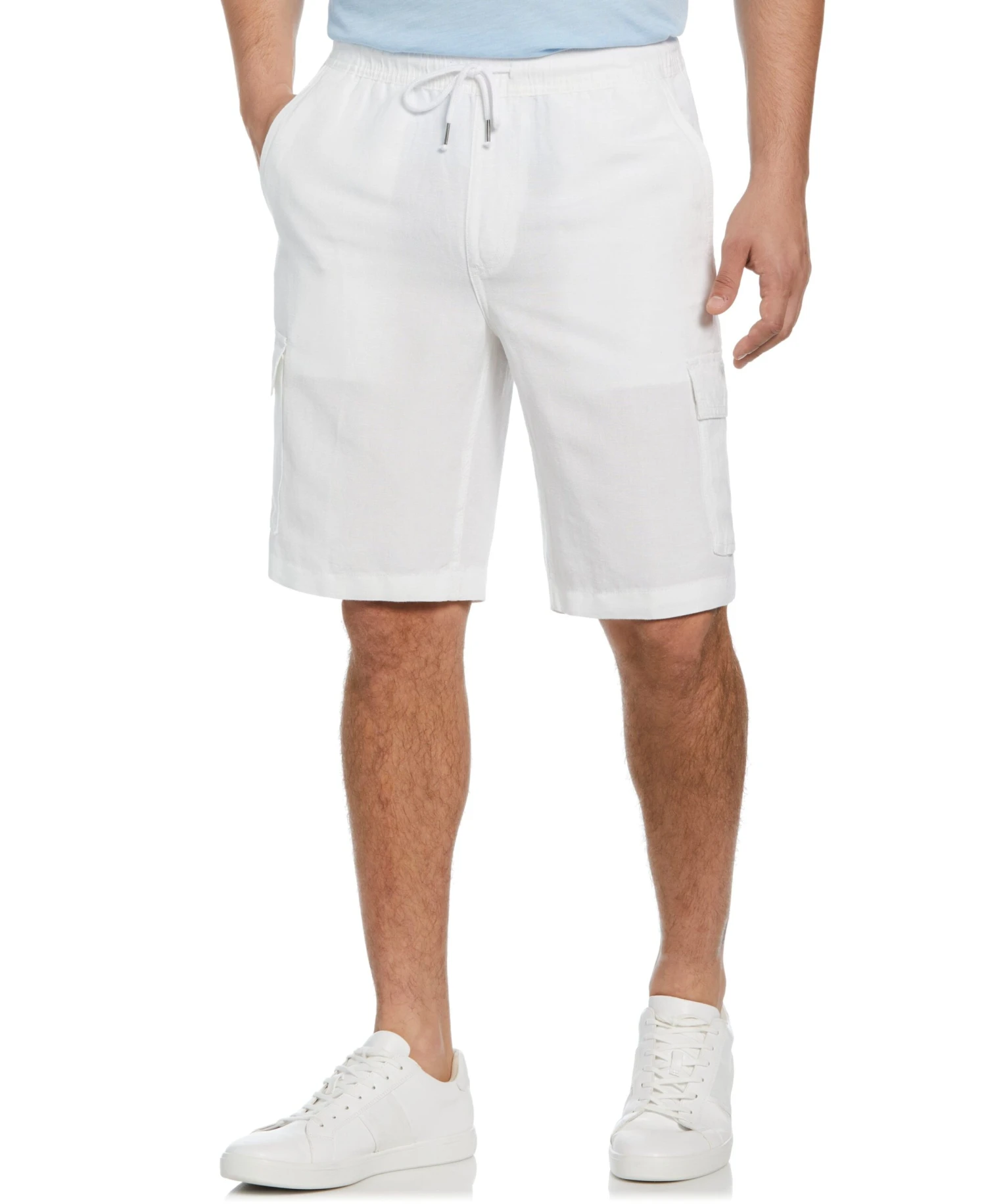 Cubavera™ Big And Tall Linen Blend Pull-On Cargo Short 3 Cubavera™ Big And Tall Linen Blend Pull-On Cargo Short